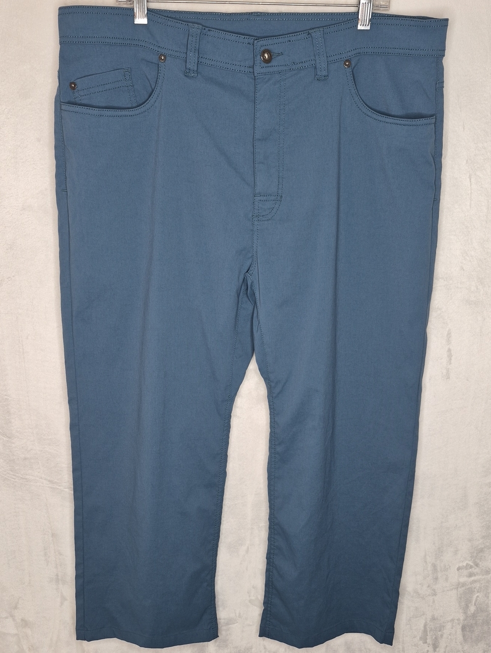 prAna Men's Slate Blue Straight Leg 5-Pocket Pants 40x30
